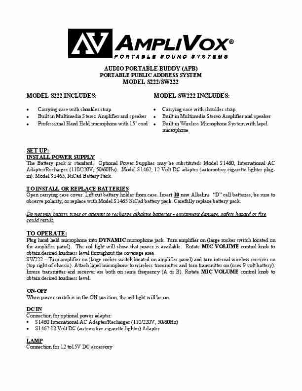 AmpliVox Microphone S222-page_pdf